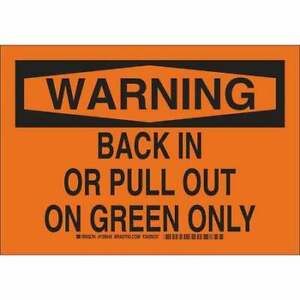 BRADY 129543 Warning Sign,7&#034;H,10&#034;W,Aluminum