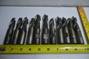 11 PCS. MACHINIST MILLING DRILL BITS 3/4&#034; SHANK HSS - HANITA, USA