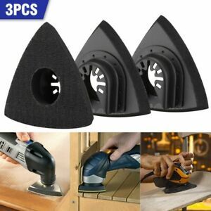 3x Triangular/Oscillating Multi-Tool Sanding Pads Quick Release For Craftsman