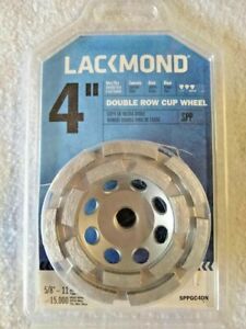 Lackmond 4” Wet/Dry Segmented Turbo Cup Wheel 5/8”-11 Thread Arbor SPPSTC4N18(D)