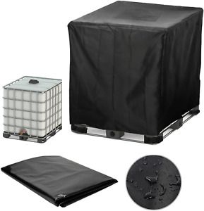 MX·HYKER IBC Tote Cover for 1000L Outdoor 275 Gallon Rain Barrel Water Tank P...