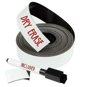 Dry Erase Magnetic Strips - 1 Inch x 25 Feet Magnetic Tape Roll - Blank Write, US $18.84 – Picture 1