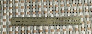 VINTAGE GENERAL NO. 310 6 INCH METAL RULER  WITH AMERICAN OR B &amp; S GAGE