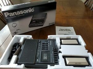 Panasonic RR-930 Microcassette Transcriber w/ Foot Pedal in Box