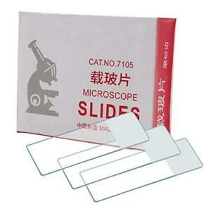 50 Pieces Blank Microscope Slides Pre-Cleaned Glass Slides for Microscopes in