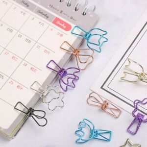 Paper Organizer Metal 6PCs/Set Binder Clip Long Tail Clips Paper Clip Fish Clip