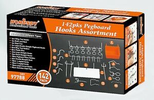 142 Piece Pegboard Hooks Assortment with Accessory Bins / Tool Sorting