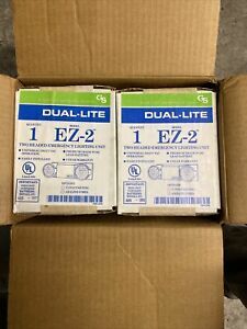 Qty 2 - Dual Lite EZ-2 Two Headed Commercial Emergency Light (Lot of 2)