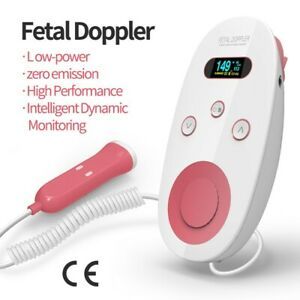 Fetal Doppler in Pink Operate Frequency 2.0 MHz. Care about baby health