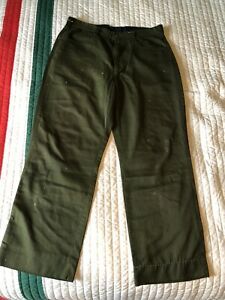 Wildland firefighting pants, Nomex Fire Pants, Green Wildland Pants 36x30