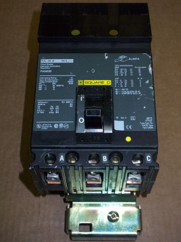 New square d fa 3 pole 30 amp 480v fa34030 circuit breaker green label for sale