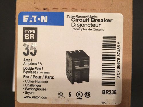Cutler Hammer Eaton Circuit Breaker Type BR 35 Amp BR235