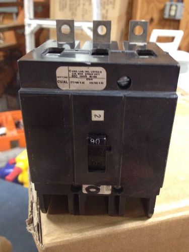 Used clean ghb3090 westinghouse breaker 3 pole 90 amp 277/480 volts for sale
