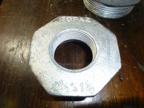 Topaz hex cast iron reducing bushing 2 1/2 - 1 1/4 inch for sale