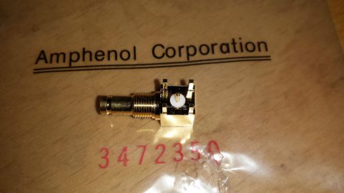 New lot of 10 New gold, Amphenol 3472350, RF Connectors PCB Receptacle (P131)