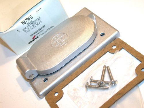 New crouse hinds weather-proof die cast duplex receptacle cover 7879fs for sale