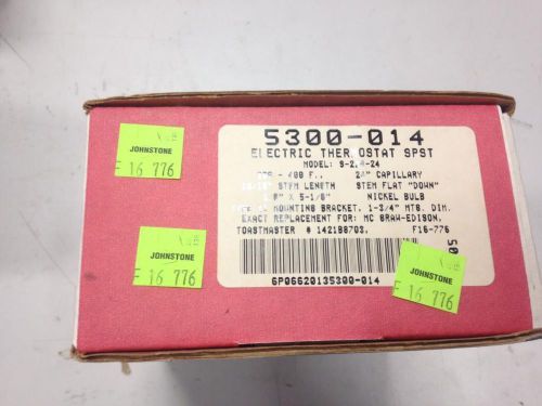 NEW IN BOX THERMOSTAT ELECTRIC SPST ROBERTSHAW MODEL 5300 014 S-224-24