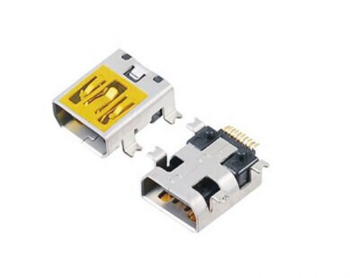 10 pcs Mini USB 10 Pin Female SMT SMD Panel Mount Connector