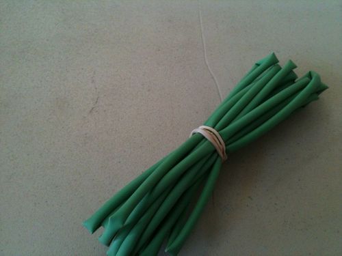 1/8&#034; id / 3mm thermosleeve green polyolefin 2:1 heat shrink tubing- 10&#039; section for sale