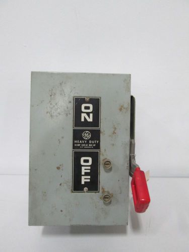 General electric th2221j fusible 30a amp 240v-ac 2p disconnect switch d280736 for sale