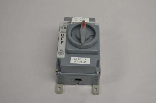 Cooper ah30ms1b-m2 30a amp 600v-ac disconnect switch d375128 for sale
