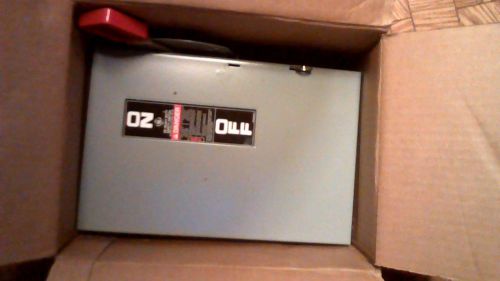 Ge safety switch ul th3361 model 10 3 pole way 30 amp 600 vac 250 vdc new in box for sale