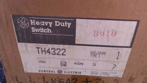 GE safety switch disconnect fused TH4322 heavy duty