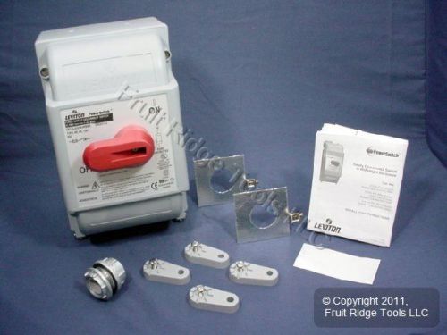Leviton watertight fused disconnect switch 30a ds30-fax for sale