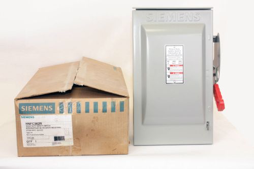 Siemens hnfc362r  60 amp, 600v, type 3r, non-fusible disconnect switch for sale