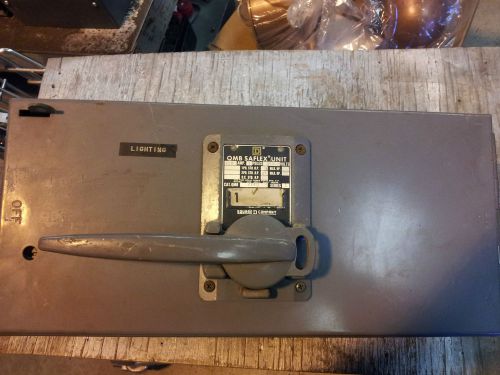 SQUARE D QMB2220 2 POLE 240 VOLT 200 AMP LIGHTLY USED DISC SWITCH FUSED