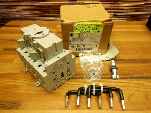 Allen Bradley 194E-A63-3753  194E IEC Load Switch