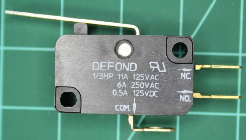 125vac 11a, 250vac 6a, 150vdc 0.5a, 1/3hp spdt defond microswitch mpn 4135 for sale