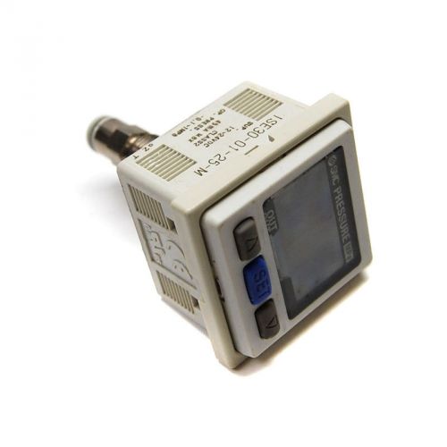 Smc pneumatics ise30-01-25-m digital pressure switch w/ 2-color lcd display for sale