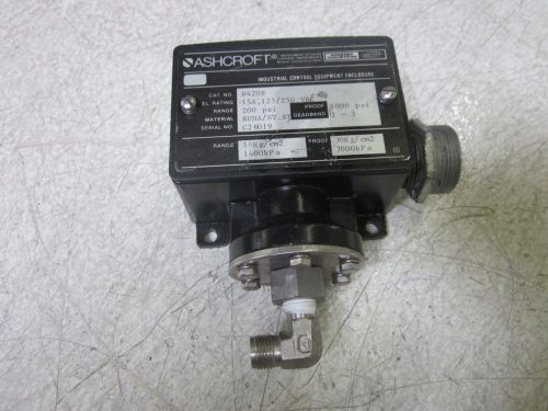 Ashcroft b420b pressure switch *used* for sale