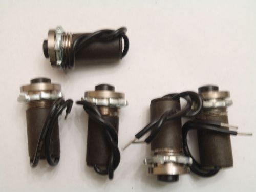 Lot of 5 GS EDWARDS 854 HIGH VOLTAGE PUSH-BUTTON Switches - PK# 039
