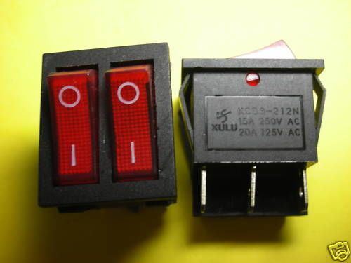 4,heavy duty lighted snap in o/f rocker switch,212nrr for sale