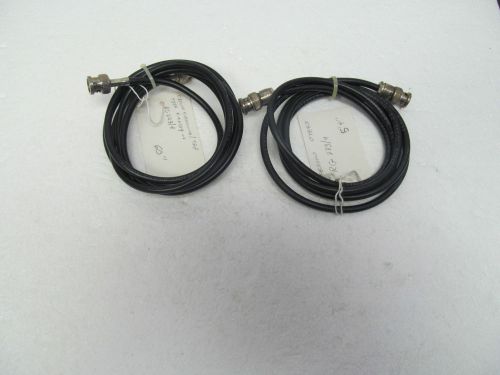 RG-223/U, JEFFERSON CABLE, 50 OHM, 60 IN,64 IN., BNC(M)/BNC(M), LOT OF 2 CABLE