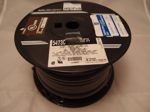 Alpha wire  5473c sl005  cable, shld multipr, 3 pair, 24awg, 100ft, 300v, slate for sale