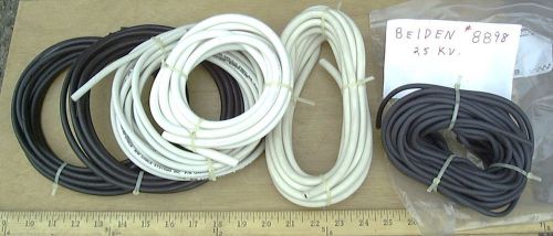 Assortment of High Voltage Wire 15kV to 25kV+ Silicon Insulation etc. Tesla Coil