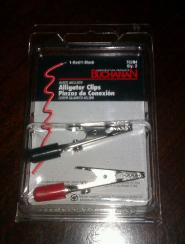 Buchanan Aligator Clip,4 boxes, Qty 8 New. one red,one black.