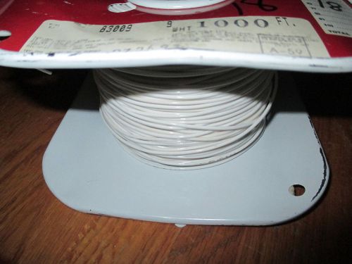 Belden 83009 Silver Coated Copper Wire 18AWG White Insulation Approx. 550FT
