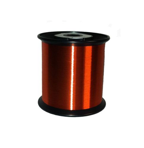 43 awg gauge enameled copper magnet wire 7.40 lbs 0.0024&#034; 155c red mw-79-c for sale