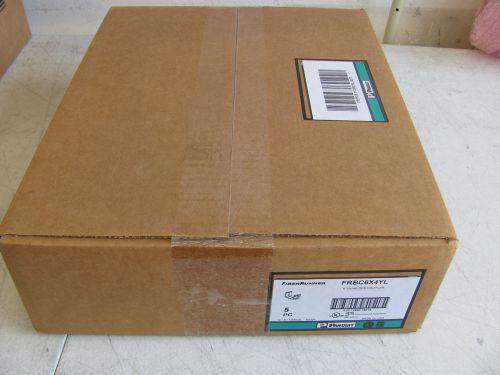 New sealed panduit fiberrunner frbc6x4yl 6&#034; 6x4 quicklock coupler 5 each per box for sale