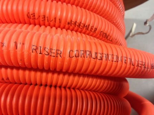 Premier R-100T-150 1&#034; Corrugated Fiber Innerduct Riser Rated Orange PVC PullRope