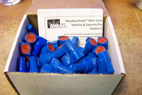 NEW Ideal 30-262 (90 Count) Blue Red Weatherproof Wire Nut Connector