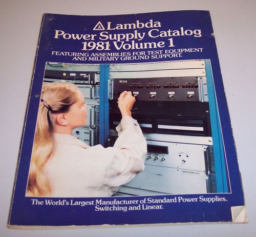 Lambda power supplies 1981 catalog volume 1 for sale