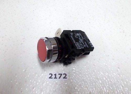 Cutler hammer e22 push button red non-illuminated w/ 1-n.c. for sale