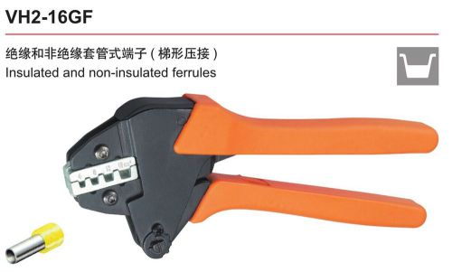 4,6,10,16mm2 awg12-6 vh2-16gf insulated and non-insulated ferrule crimping plier for sale