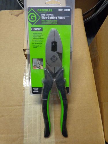 Greenlee 0151-09sm high leverage side-cutting pliers with stripping hole  look ! for sale
