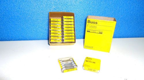BUSS FUSES AGC30 -95 FUSES IN 19-5 IN CONTAINERS BUSSMAN FREE SHIPPING